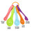 Custom 5-Piece Plastic Measuring Spoons Set, Perfect for Cooking or Baking, Price/Set