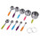 10-Piece Stainless Steel Measuring Cups and Spoons with Silicone Handle Set, Perfect for Cooking or Baking, Price/1 set