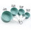 8-Piece Plastic Measuring Cups and Spoons with Stainless Steel Handle Set, Perfect for Cooking or Baking, Price/set