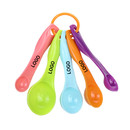 Custom 5-Piece Plastic Measuring Spoons Set, Perfect for Cooking or Baking