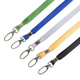 Muka 50 PCS Neck Nylon Lanyard Wholesale Swivel Hook Strap for Id Badges Holders Keys Chains Exhibition, 17.7 x 3/8 inches