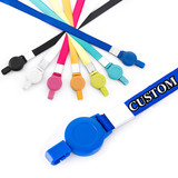 Muka Custom Printing Lanyard with Retractable Reel & Optional Safety Breakaway,Personalized Lanyard ID Badge Holder for Events Office School Exhibition