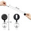 6 PCS Adjustable Lanyard with Retractable Badge Reel Extensible Length for Id Badges Holders, 13"-23"L x 0.6"W, Price/6 pcs