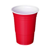 Blank 16 Ounce Red Plastic Cup