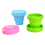 Blank 5.8oz Collapsible Folding Silicone Travel Camping Cup, 3.15"D x 2.85"H, Price/Piece