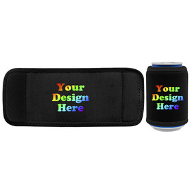 Muka Personalized Can Wrap, Adjustable Neoprene Can Sleeves Bottle Insulator Cover, Full Color Imprint, 4 Inch x 10 Inch