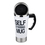 Custom 17 oz. Self-Stirring Stainless Steel Coffee Mug, Self Mixing Cup, Silkscreen, Price/piece