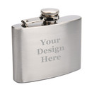 Muka Personalized 4 Ounce Hip Flask for Men with Black Box