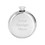 Muka Personalized 5 oz Portable Stainless Steel Round Hip Flask Whiskey Flask, Laser Engraved