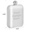 Muka Personalized 6 oz Hip Flask for Liquor for Men, 18/8 Stainless Steel Mirror Finishing, Laser Engraved