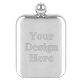 Muka Personalized 6 oz Hip Flask for Liquor for Men, 18/8 Stainless Steel Mirror Finishing, Laser Engraved