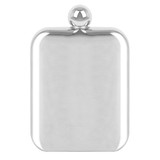 Aspire Blank 6 Ounce Hip Flask, Mirror Finished, 3 1/5