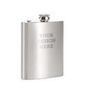 Muka Personalized 8 oz Stainless Steel Flask for Liquor for Men