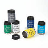 Muka Custom 12oz Stainless Steel Vacuum Insulated Can and Bottle Cooler, Laser Engraved Can Cooler