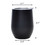 Custom 12 Oz Stainless Steel Wine Glass Tumbler, Egg Shape Vacuum Travel Mug, 4.7" H x 3.1" D