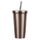 Muka Custom 17 oz. Double Wall Stainless Steel Tumbler with Metal Straw, Silk-printing or Laser Engrave, 7.3" H x 2.56" D