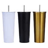 Aspire 25 oz. Stainless Steel Tumbler Cup with Lid Straw