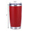Custom 20 Oz. Stainless Steel Tumbler, Double Wall Powder Coated Travel Mug, Color Imprinted