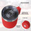 Muka Laser Engraved 12 Ounce Coffee Mug With Handle and Sliding Lid, Stainless Steel Cup for Camping