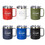 Muka Laser Engraved 12 Ounce Coffee Mug With Handle and Sliding Lid, Stainless Steel Cup for Camping