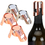 Custom Stainless Steel Champagne Bottle Stopper, Laser Engraved, Price/each
