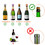 Custom Stainless Steel Champagne Bottle Stopper, Laser Engraved, Price/each