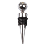 Blank Zinc Alloy Ball Design Wine Bottle Stoppers with Six Rubber Rings
