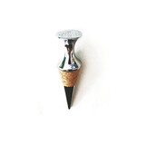 Muka Custom Zinc Alloy Wine Stopper Reusable Plug Wine Accessories for Gift Bar Tools, Laser Engraved, 7/8 x 3 1/2 Inch