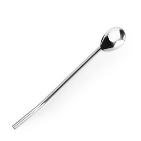 Drinking Straw Spoon Stainless Steel Mixing Spoon, Cocktail Spoon