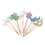 Colorful Stars And Moon Cupcake Topper Toothpicks, Cocktail Picks, Party Supplies, 18PCS/Pack, Price/pack