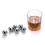 Muka Custom Ball Shaped Stainless Steel Whiskey Stones, Laser Engraved Round Whiskey Rock, 1" Diameter, Price/piece