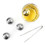Muka Ball Shaped Stainless Steel Whiskey Stones with Tongs