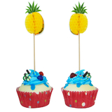 Pineapple Shape Cupcake Topper Toothpicks, Cocktail Picks, Fruit Picks, 10PCS/Pack