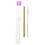 Aspire Custom Reusable Bamboo Drinking Straw Cleaning Brush W/ Cotton Pouch or OPP Bag, Laser Engraved, Price/SET