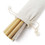 Blank Set of 10 Reusable Bamboo Drinking Straws with Cleaning Brush and Pouch, Price/SET