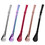 Custom Colorful Stainless Steel Drinking Straws with Filter Spoon, Stirring Spoon, 6.1" L, Laser Engraved