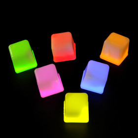 Blank Glowing Ice Cubes for Drinks, 1.25" x 1.1" x 1.25"