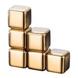 Muka Gold Whiskey Stones, Stainless Steel Ice Cube