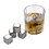 Muka Personalized 8pcs Stainless Steel Whiskey Stones with Barman Tongs and Freezer Tray, Laser Engraved