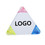 Aspire Customized 3 Color Triangle Highlighter, 3/8" W x 3 9/16" L