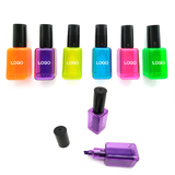 Custom Nail Polish Bottles Shape Highlighter Pen, 2.75