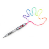 Customized Light-Up Pen w/ Colorful Neck Strap, 5 1/2