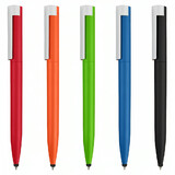 Aspire Multifunction Ballpoint Pen with Stylus Click Type Plastic Barrel