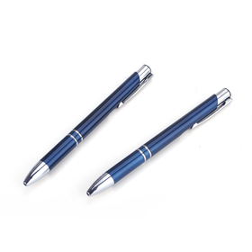 Blank Retractable Ballpoint Pens with Metallic Finish
