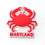 Plastic Maryland Crab Stock State Lapel Pins, 1", 1 Pack = 6 PCS, Price/Pack