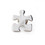 Crucial Puzzle Piece Stock Lapel Pins, 25PCS/Pack, 1" L x 7/8" W, Price/Pack