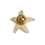 Stock 3D Cast Silver Starfish Lapel Pins, 25PCS/Pack, 1", Price/Pack