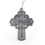 Stock Cast Pewter Cross with Holy Leaves Ornaments, 1-7/8" W x 2-5/8" L, Price/Piece