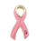 Breast Cancer Stone Ribbon Pin, Gold Edge Design, Price/Piece