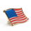 ALICE Stock USA Flag Pin, 6PCS/Pack, Size 1" L x 1" W, Price/Pack